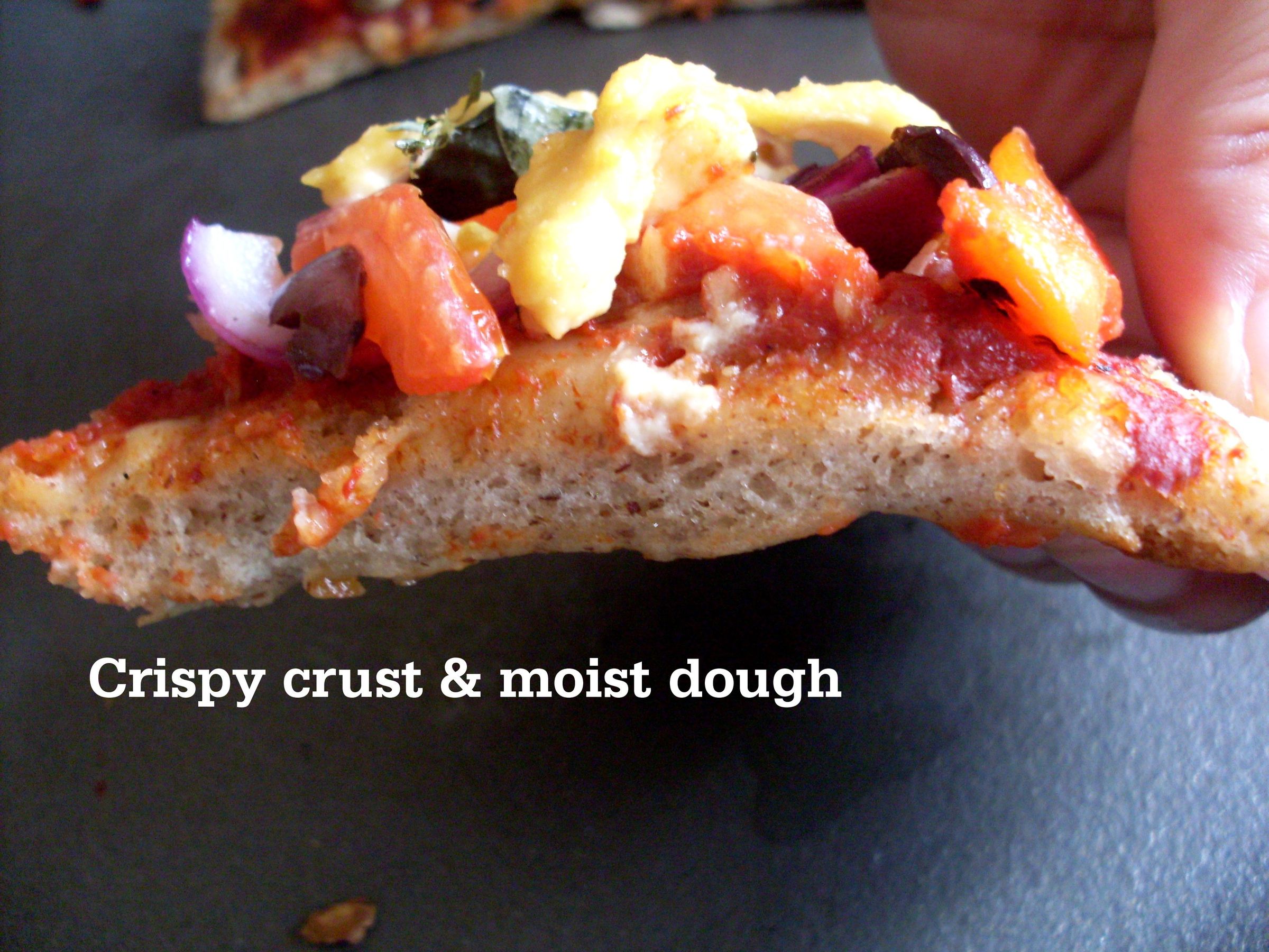 Steamed Gluten-Free Pizza (Crispy Bagel-kind of crust)