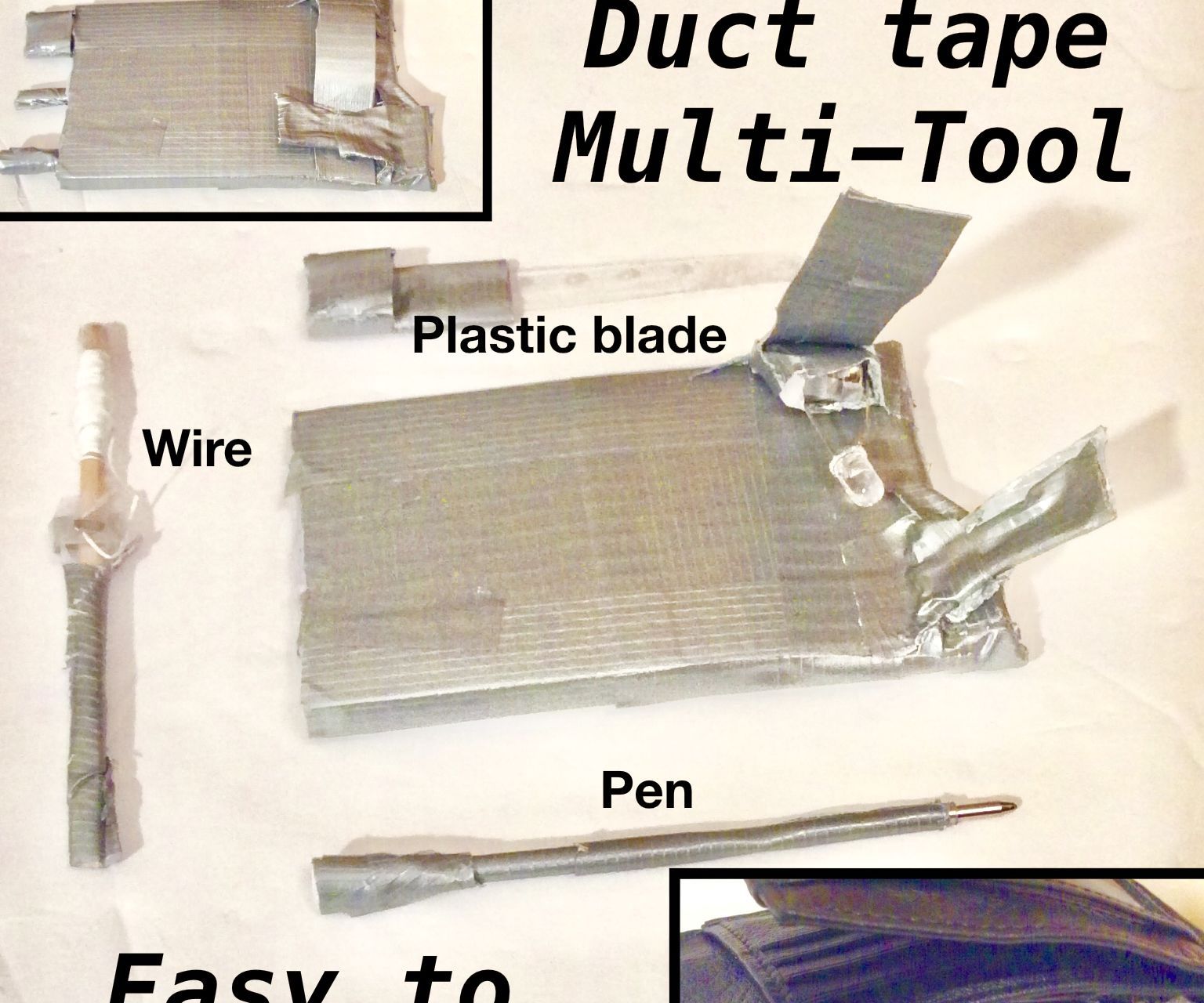 Duct Tape MultiTool 7 Steps (with Pictures) Instructables