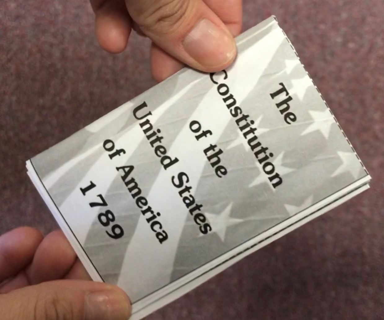 TINY Pocket Sized Book of the Constitution of the United States of