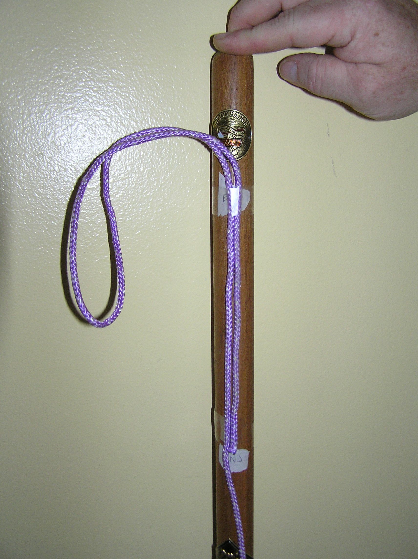 Rope Handgrip for Hiking Stick 7 Steps Instructables