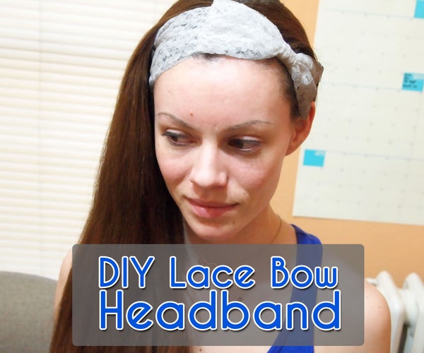 DIY Lace Bow Headband