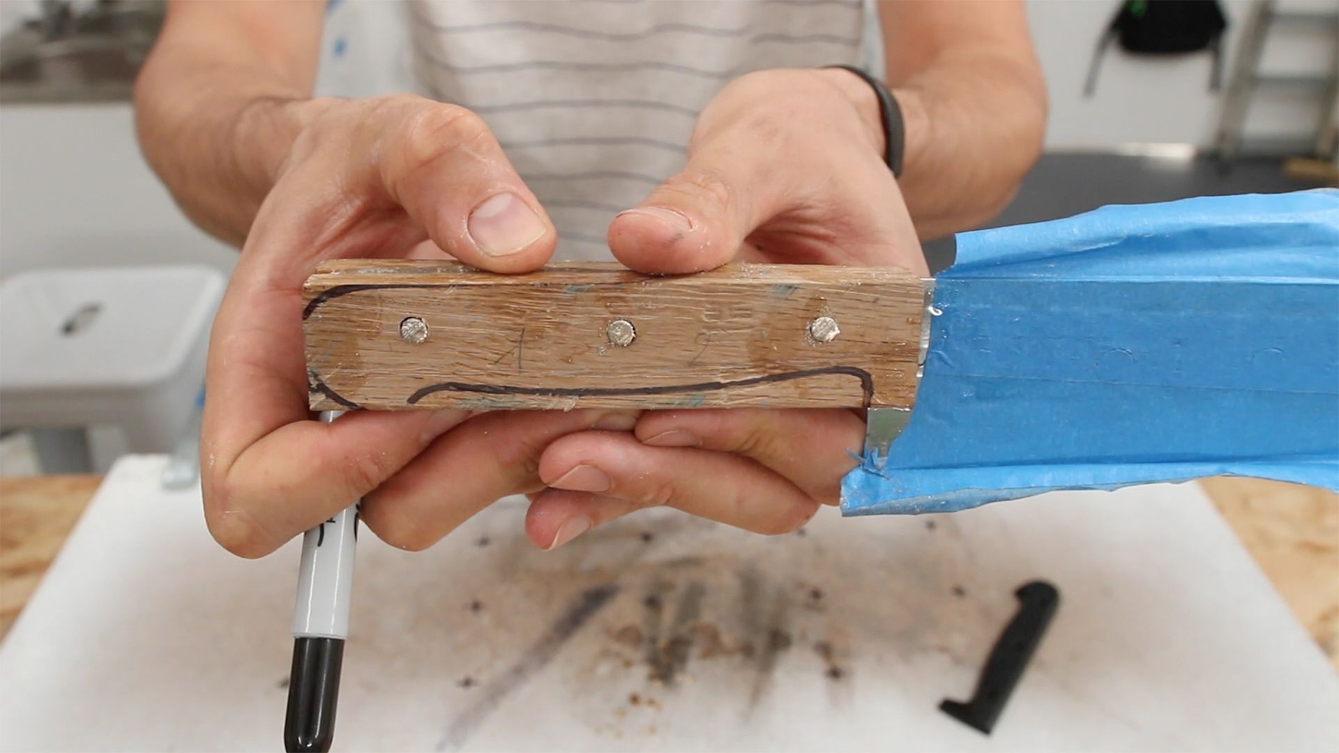 How to Make a Custom Chef Knife Handle ! 8 Steps (with Pictures