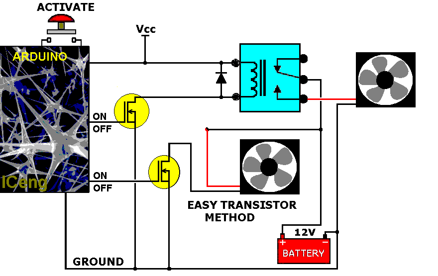 how to connect 2 wire cpu fan with arduino relay? Instructables