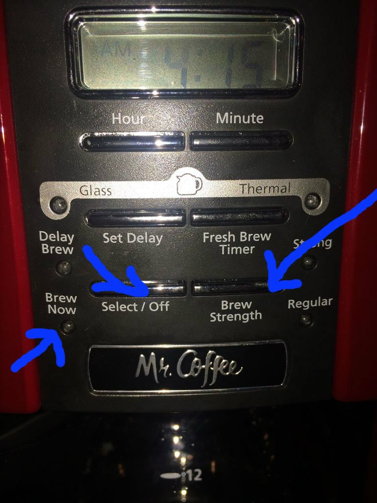 Checking Your Coffee Pots Settings