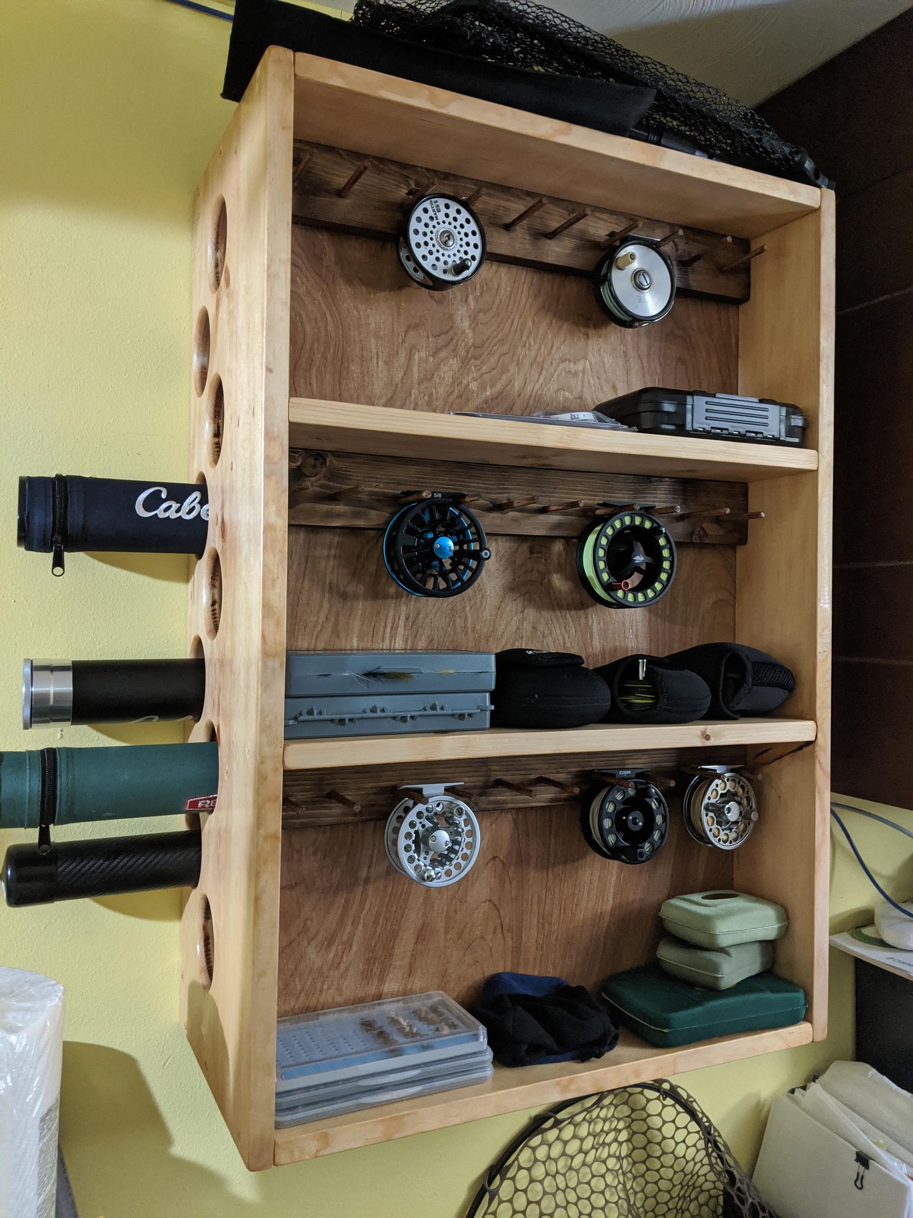 Fly Rod and Reel Storage Shelf 9 Steps (with Pictures) Instructables