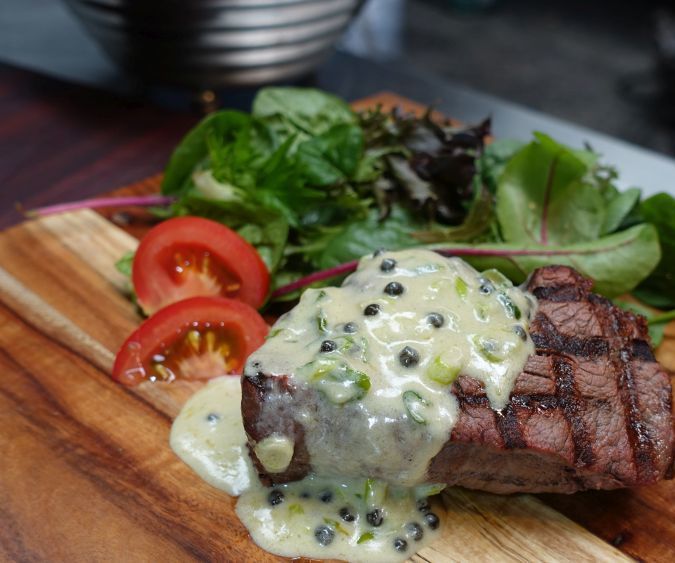 BBQ Steak Au Poivre