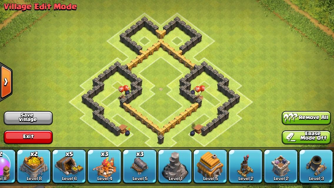 Coc Map Town Hall 5 Clash Of Clans Town Hall 5 : 7 Steps - Instructables