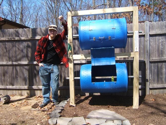 DIY guide for Double-Decker Drum Composter with step-by-step instructions