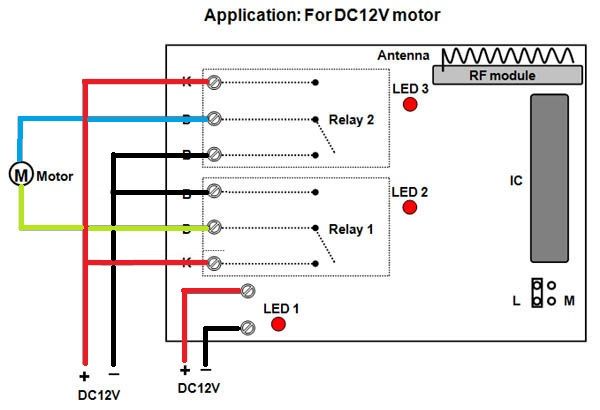 I am building a TV lift with (hopefully?!) RF and dpdt switch in