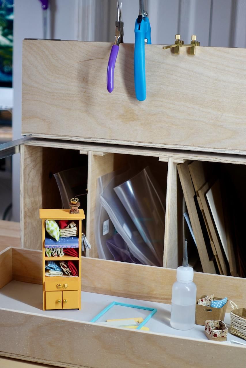  DIY 3-Tier Plywood Stacking Box for Hobby Supplies