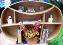 Slideshow: Cardboard Mushroom Bookshelf (Hot-glue Method)