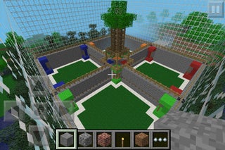 How To Make A Minecraft Pe Quick Build Arena 6 Steps Instructables