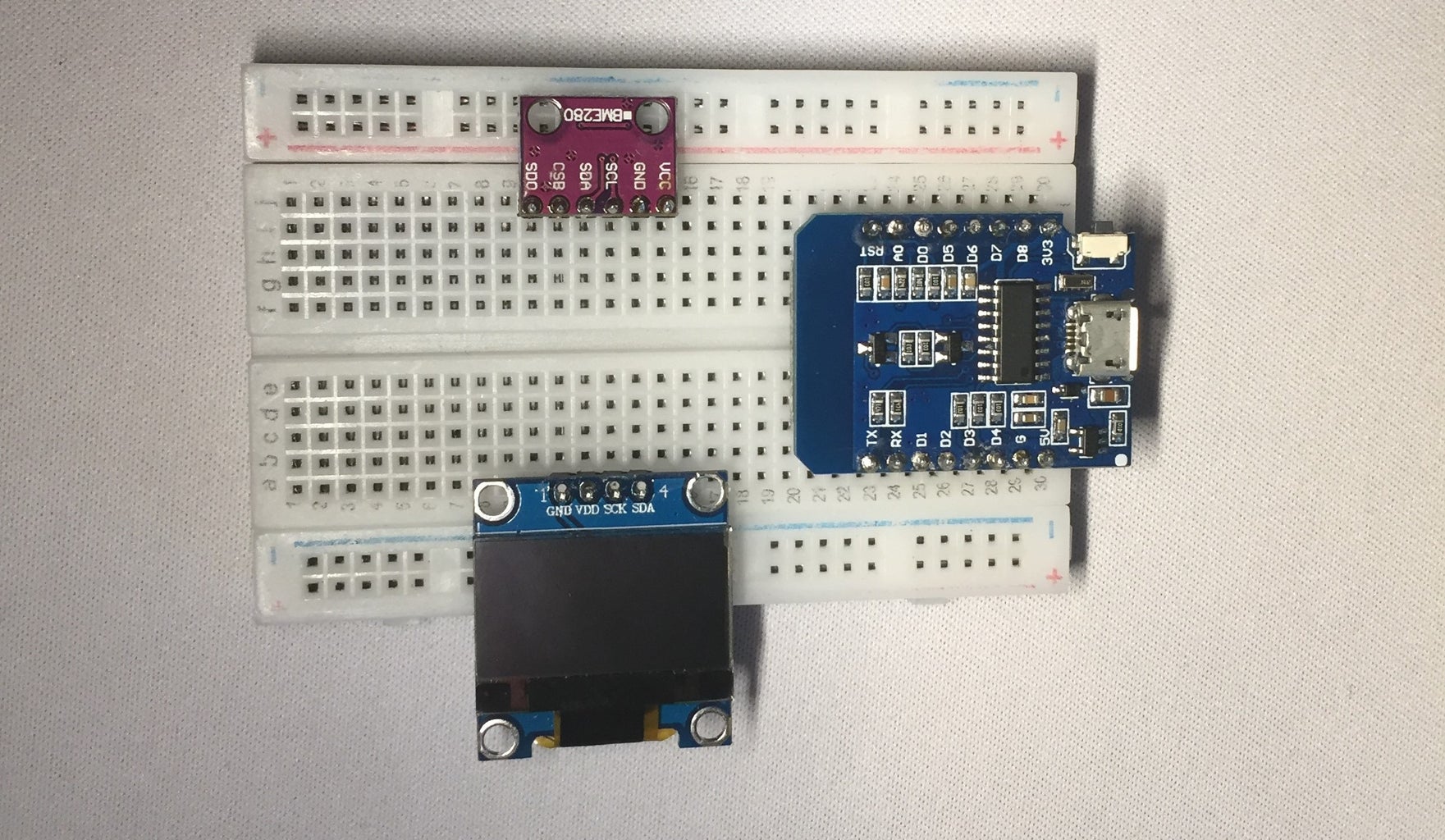 How to Make Pocket Sized IoT Weather Station : 7 Steps (with Pictures ... Circuit Diagram