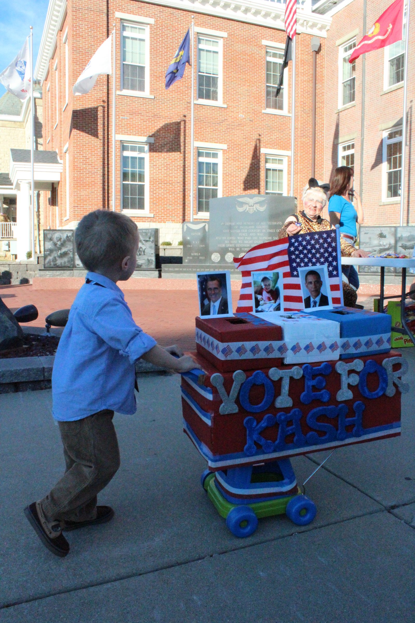 a third (and more appropriate) presidential candidate with candy voting booth DIY Project DIY Project Image
