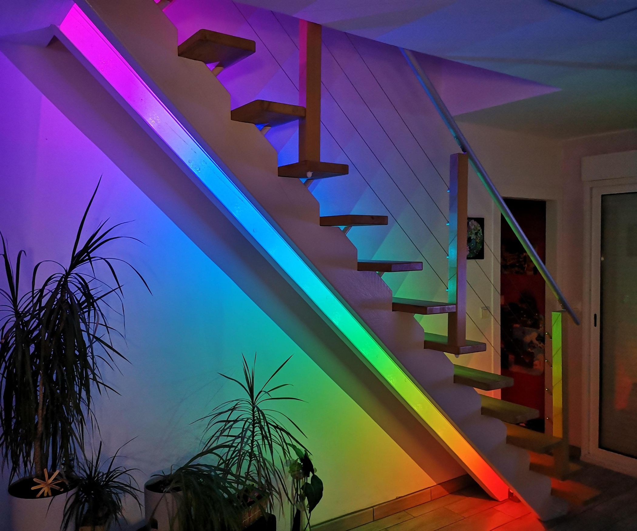 Automatic Rainbow Staircase Lighting 9 Steps (with Pictures