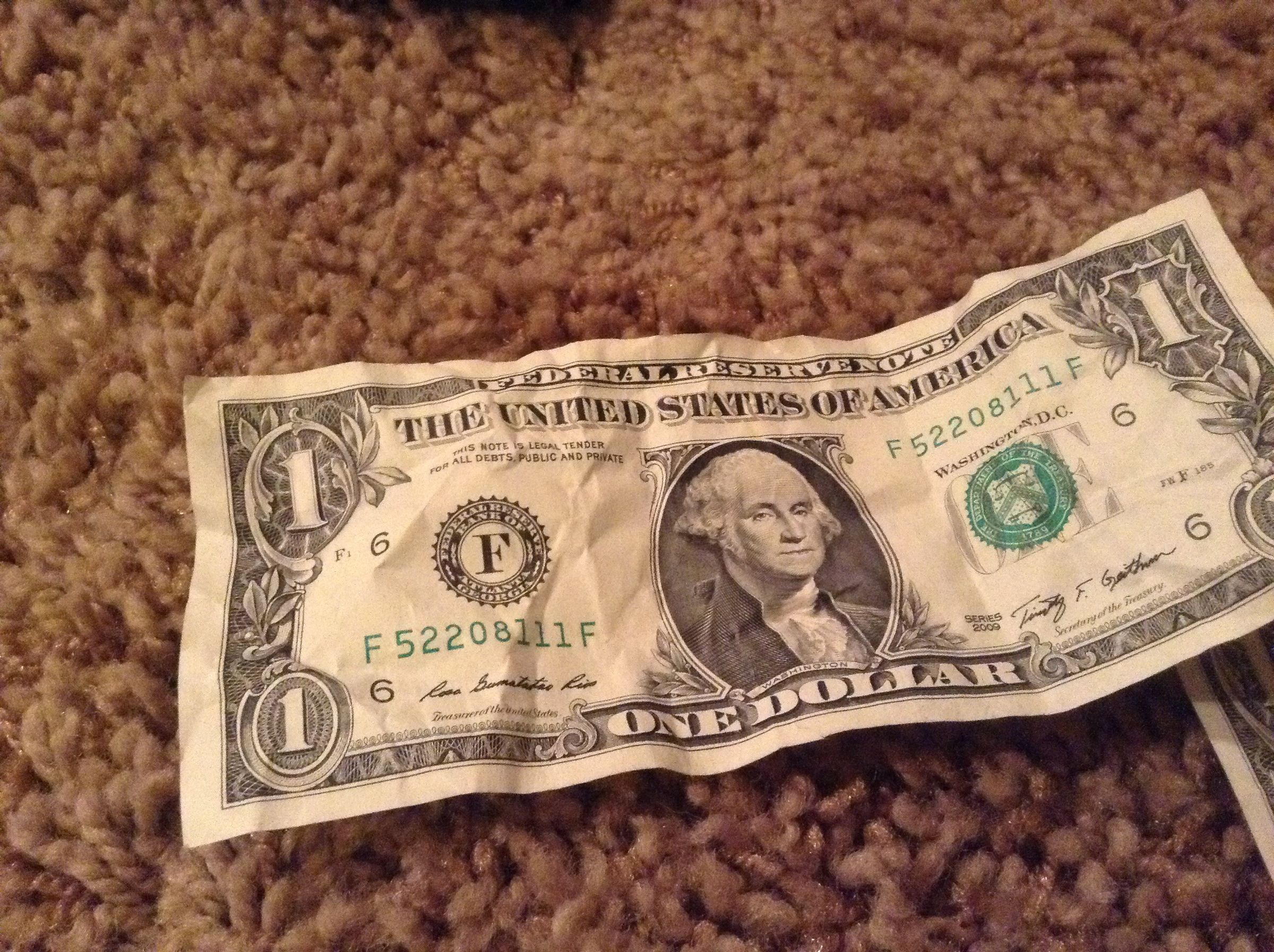 Flatten a Dollar Bill 3 Steps Instructables