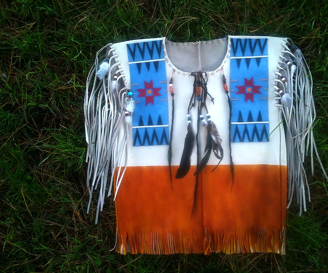 DIY guide for Native American  'Buck Skin Shirt' with step-by-step instructions