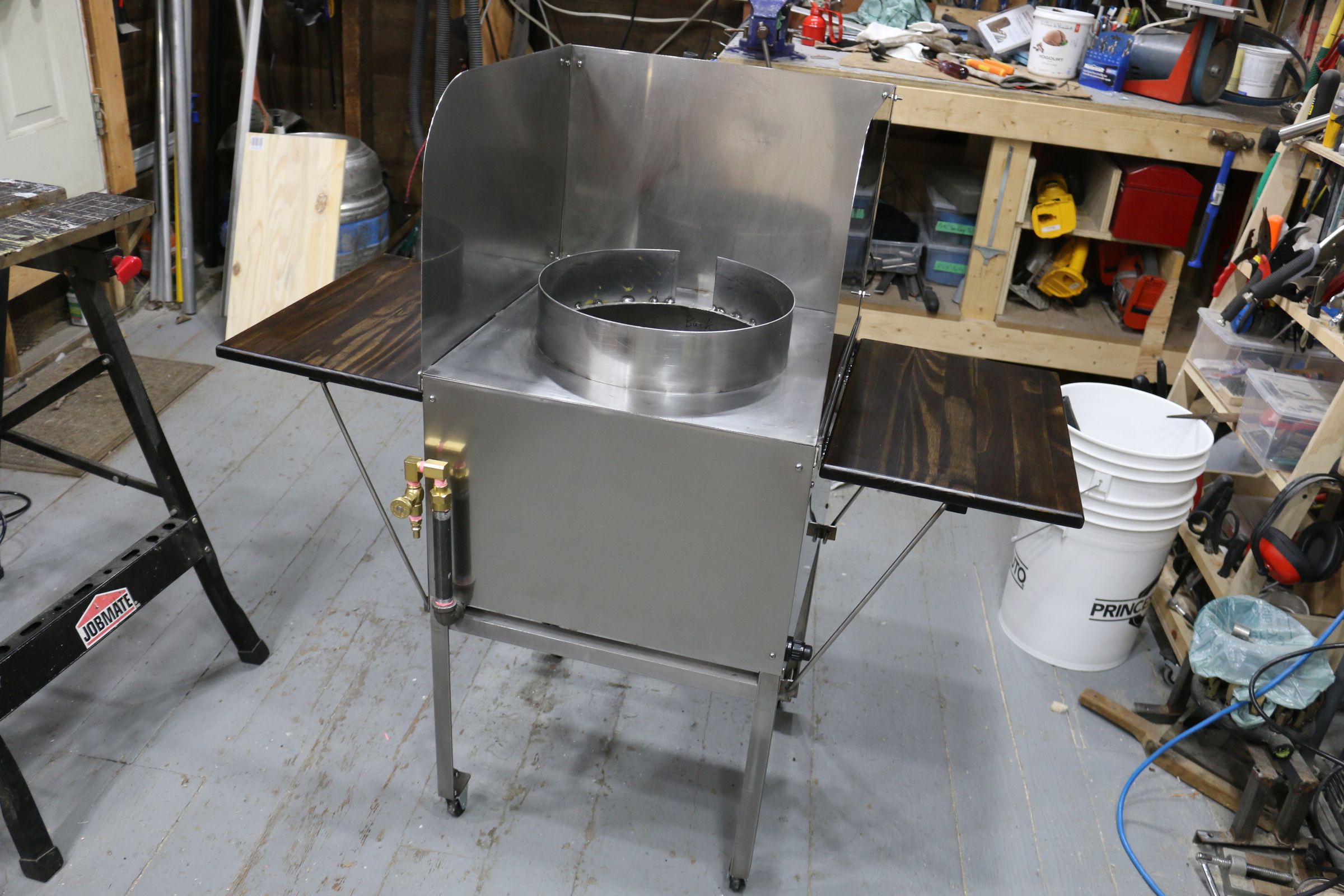 How to Make a Stainless Steel Wok Station / Fryer / Griddle 10 Steps