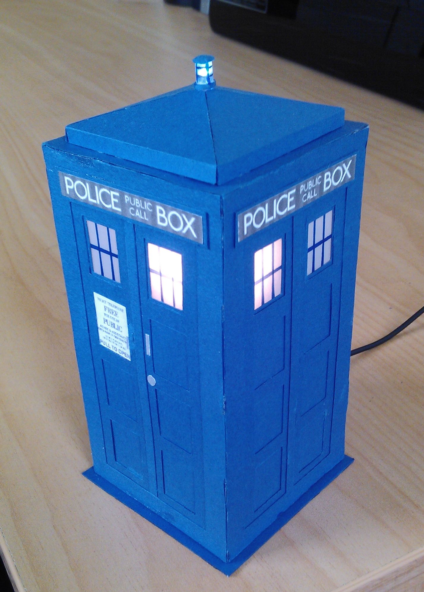 How to Make a TARDIS Model : 10 Steps (with Pictures) - Instructables