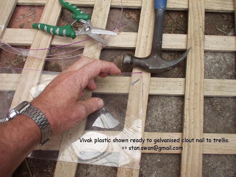 DIY guide for Trellis + "Vivak" greenhouse-shelter-playhouse-garden room. with step-by-step instructions