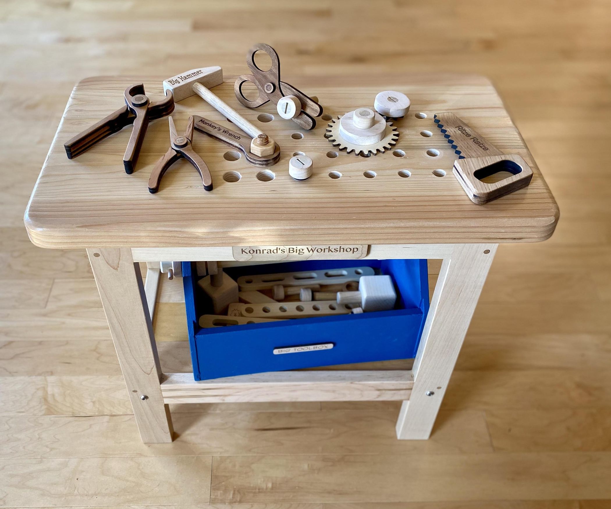 Toy Workbench With Lots of Wooden Tools 16 Steps (with Pictures