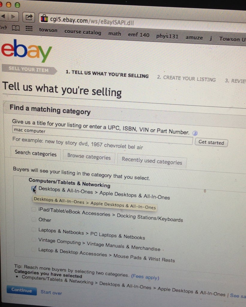 How to Sell an Item on EBAY Using the Advanced Tool (Auction Style