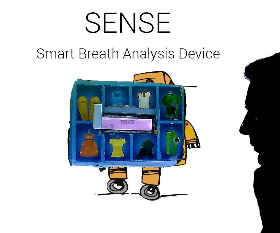 SENSE Smart Breath Analysis Device ( a Smart Breathalyzer ) 4 Steps