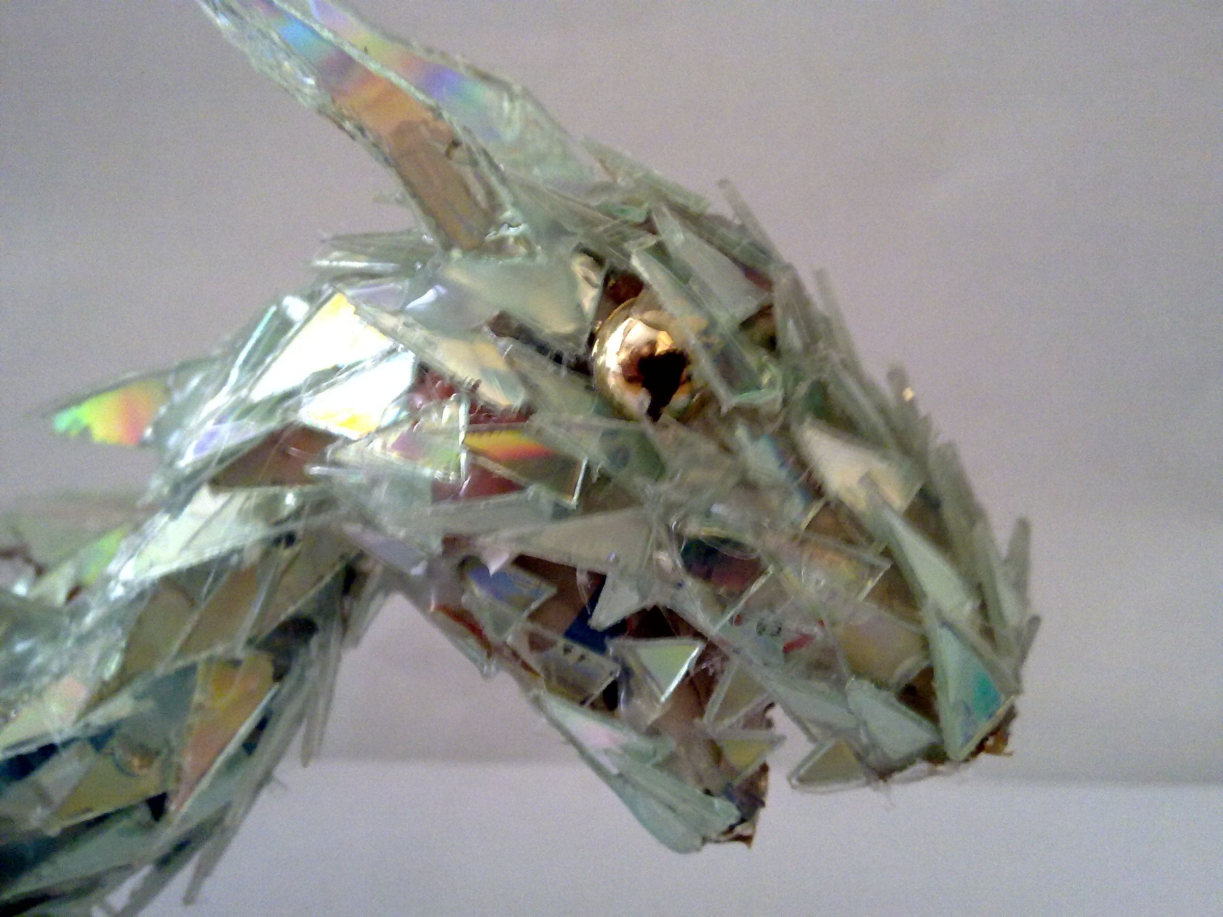 DIY CD Dragon Sculpture 5 Steps Instructables