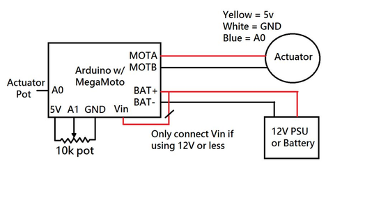 Controlling the Position of an Actuator With an Analog Sensor : 3 Steps ...