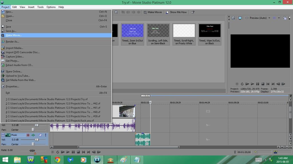 Sony Movie Studio Platinum 12 0 Part 2 11 Steps Instructables