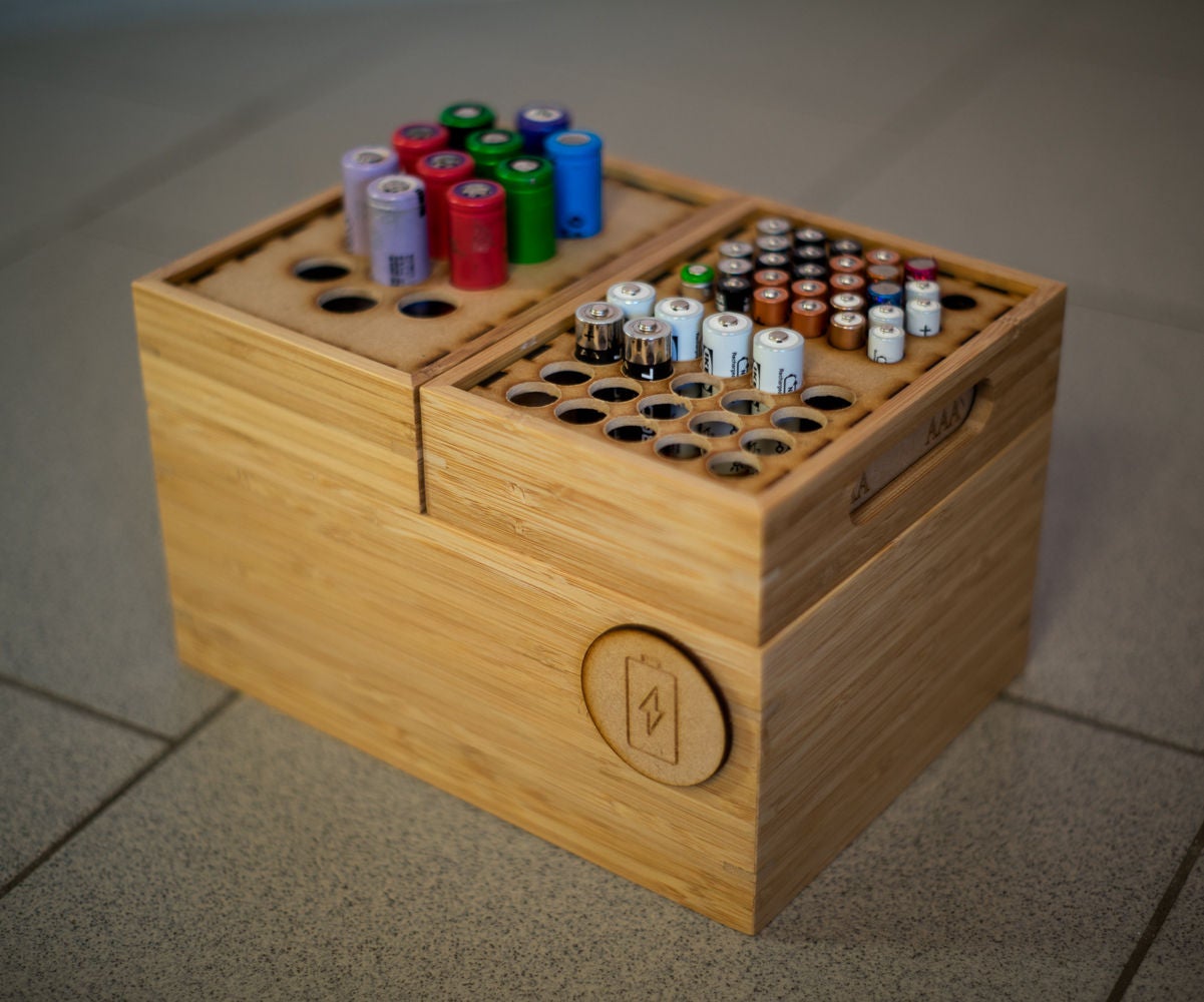 Lasercut Battery Organizer Instructables
