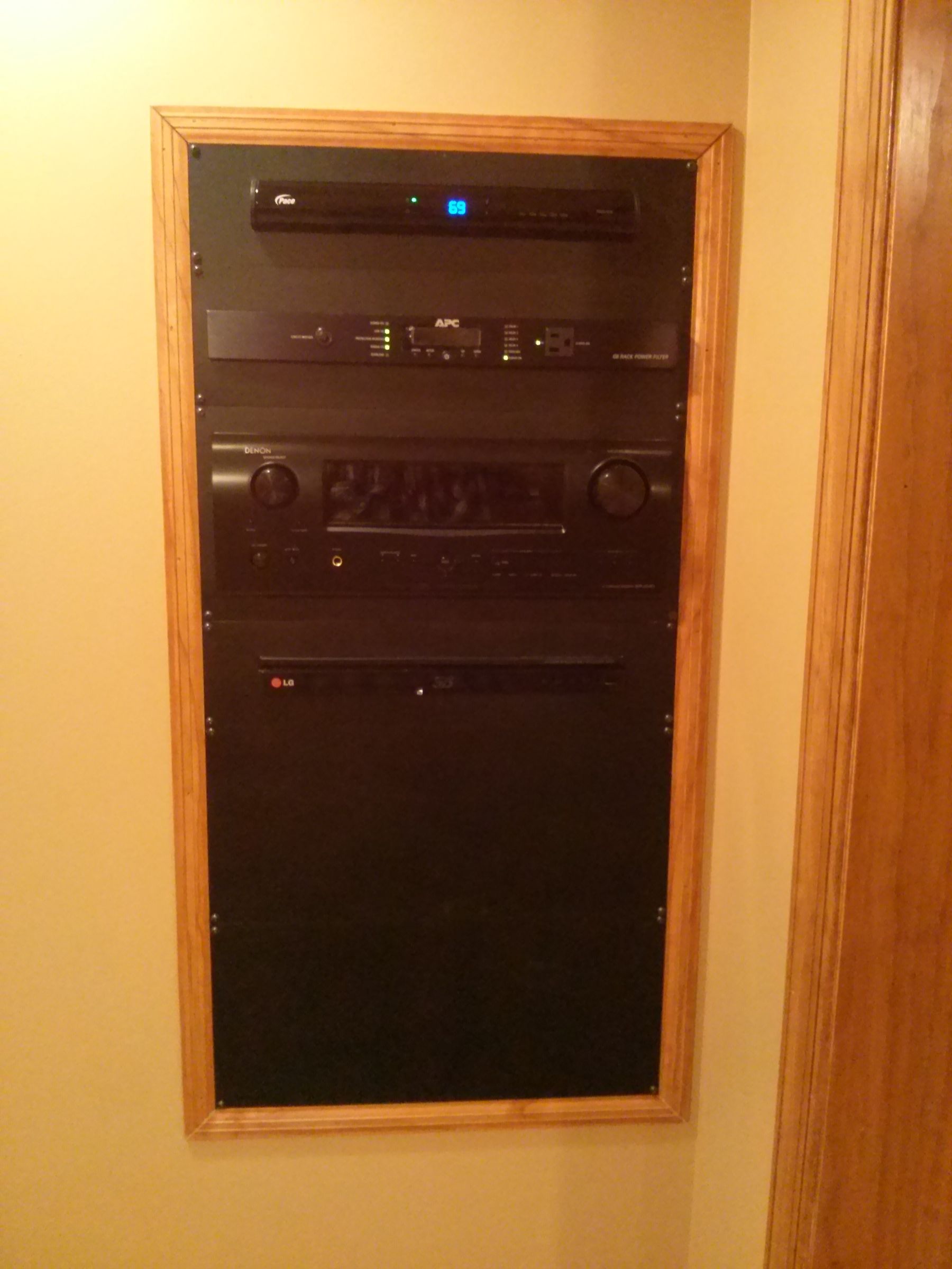 Easy In Wall Theater Rack 6 Steps With Pictures Instructables easy in wall theater rack 6 steps