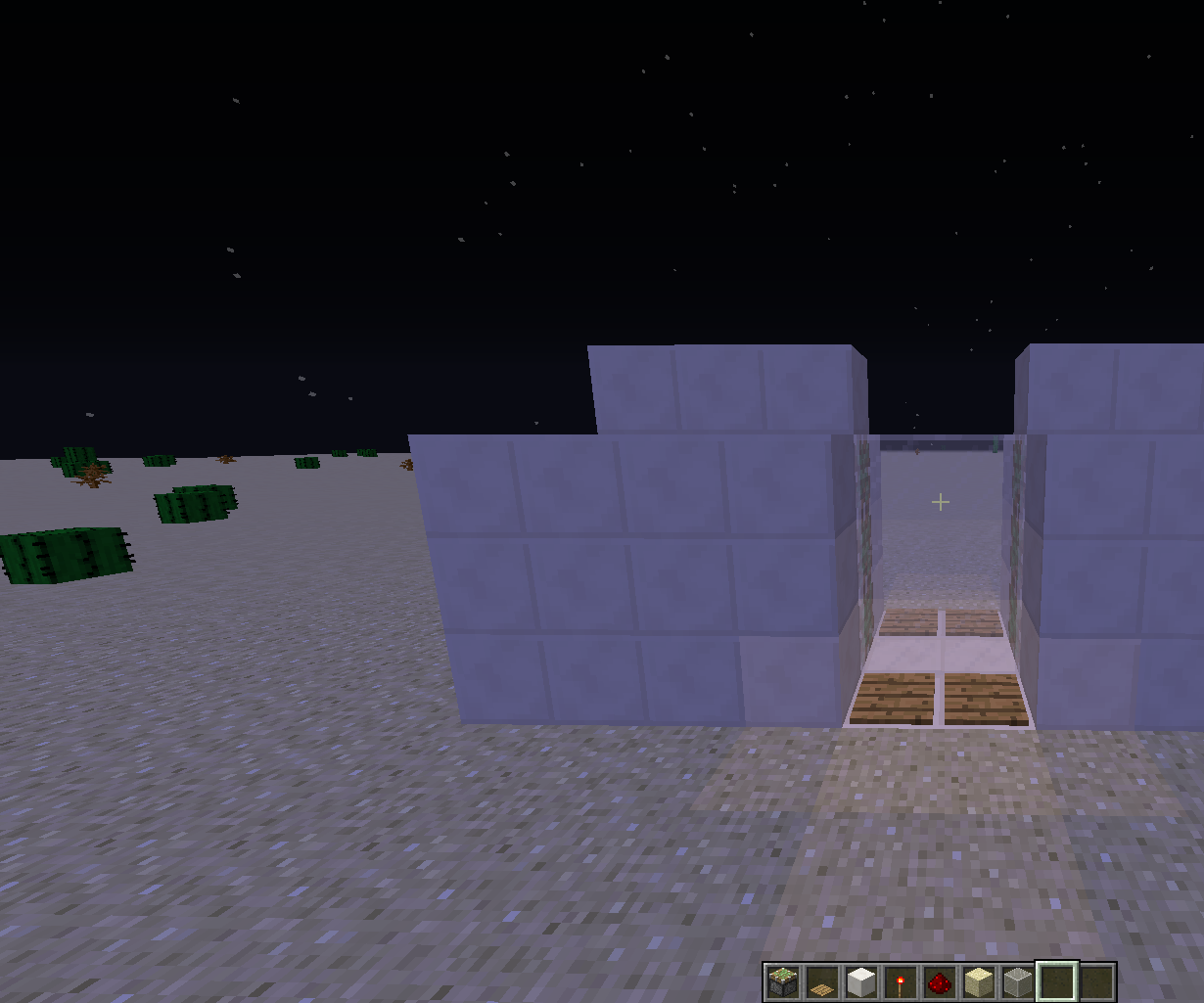 How to Make a Sliding Door in Minecraft 6 Steps Instructables