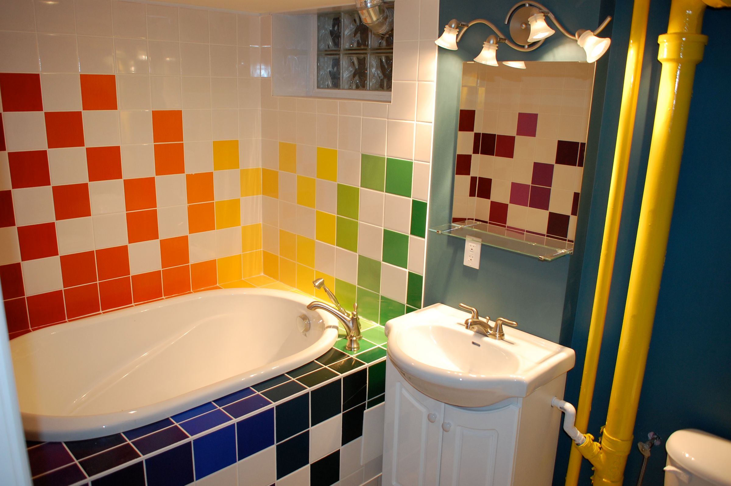Rainbow Tiled Bathroom 11 Steps (with Pictures) Instructables