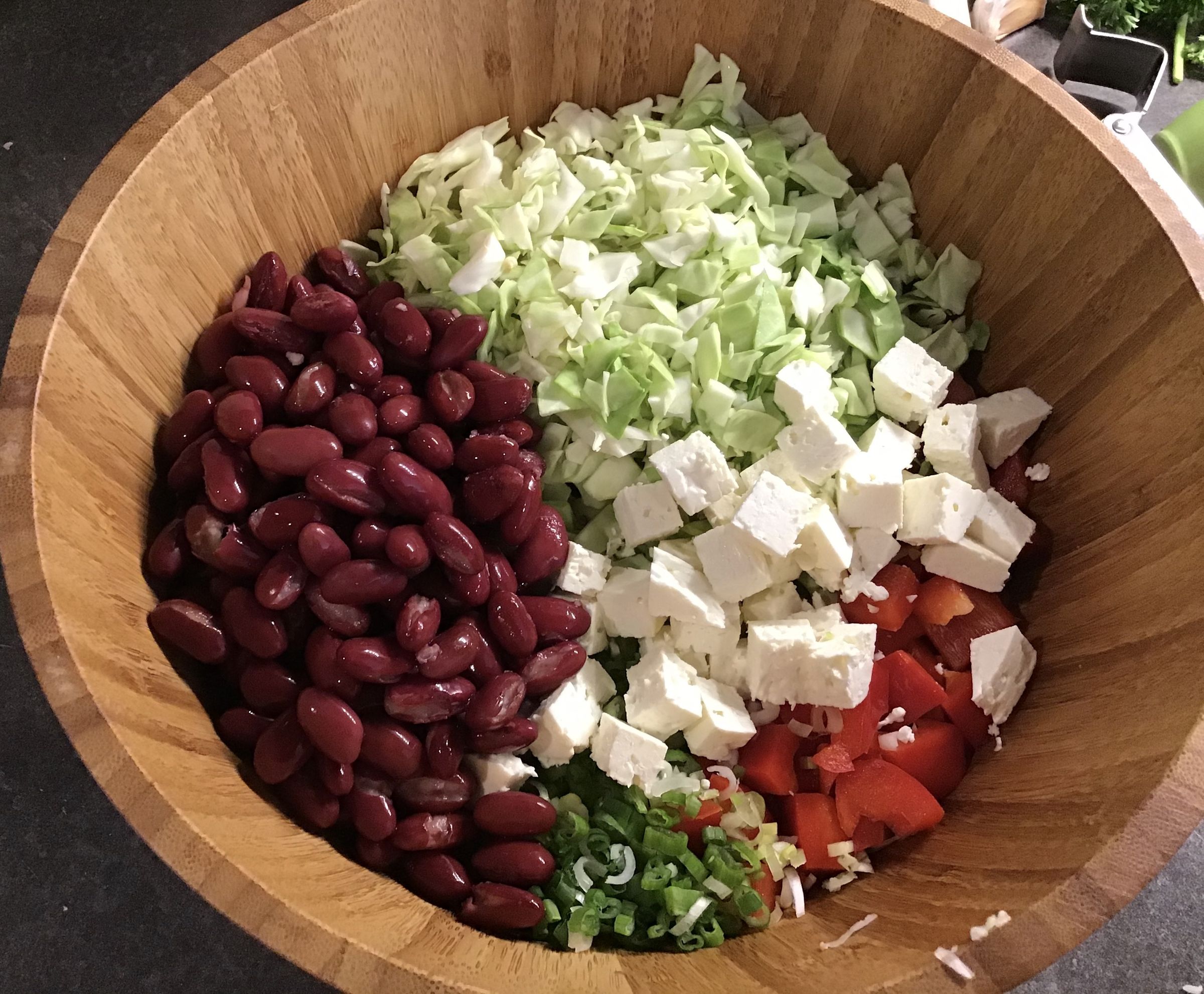Red Bean Salad With Feta and Peppers 5 Steps (with Pictures