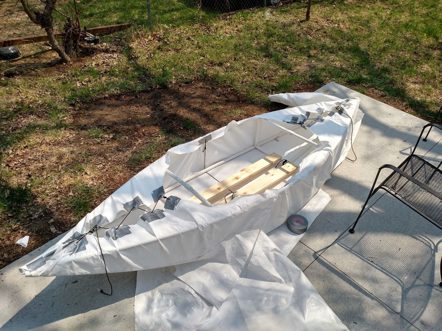 PVC Pipe + Tarp Kayak 6 Steps Instructables