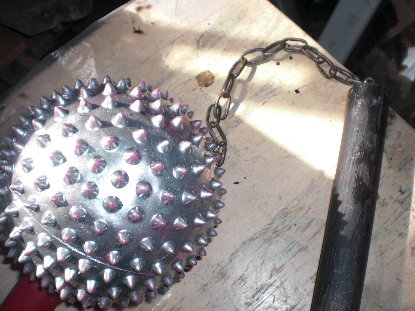 Make a Mace Halloween Prop Display 6 Steps Instructables