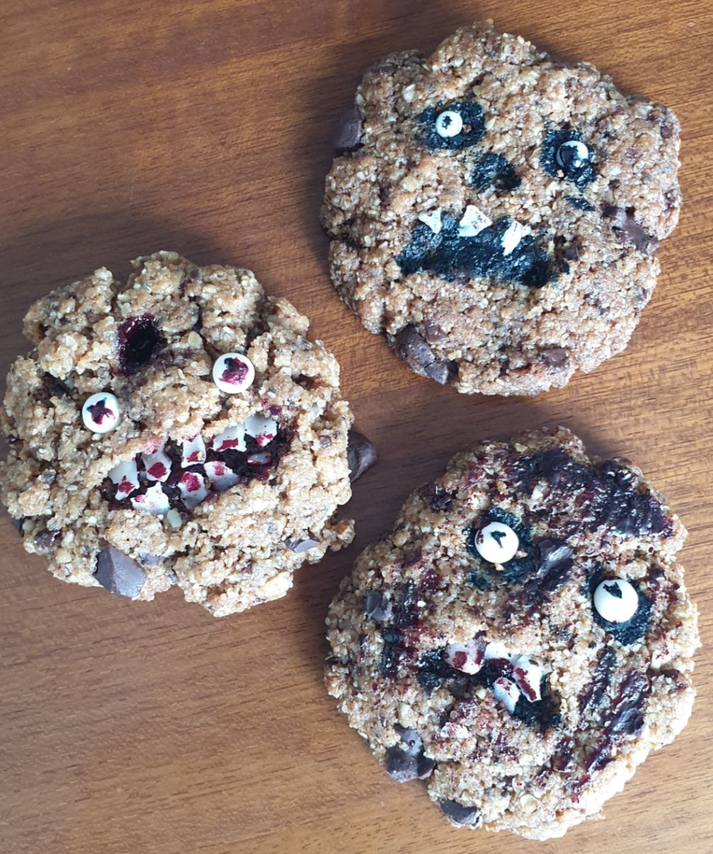 Creepy Chocolate Chip Cookies