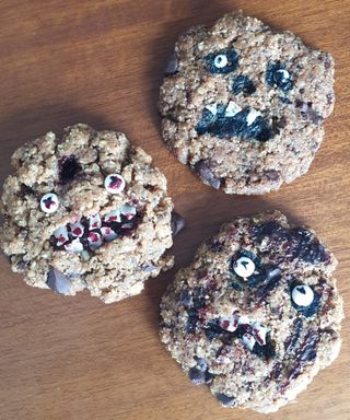 Creepy Chocolate Chip Cookies