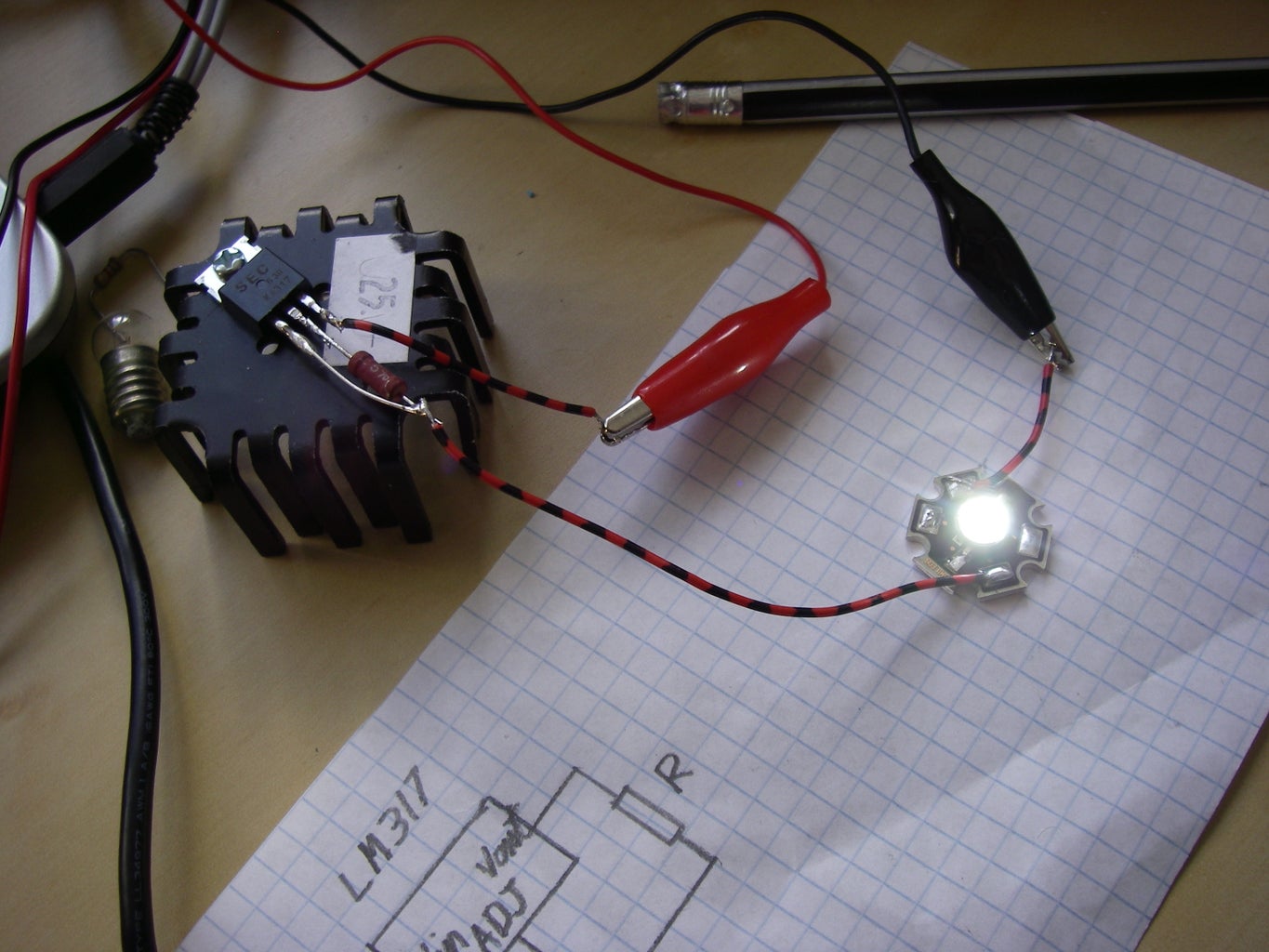 Super Simple High Power LED Driver : 3 Steps Circuit Diagram