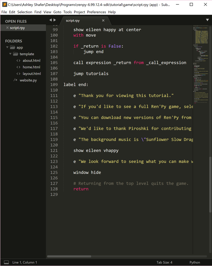 Visual Novel Maker Tutorial Using Ren'Py : 5 Steps ...
