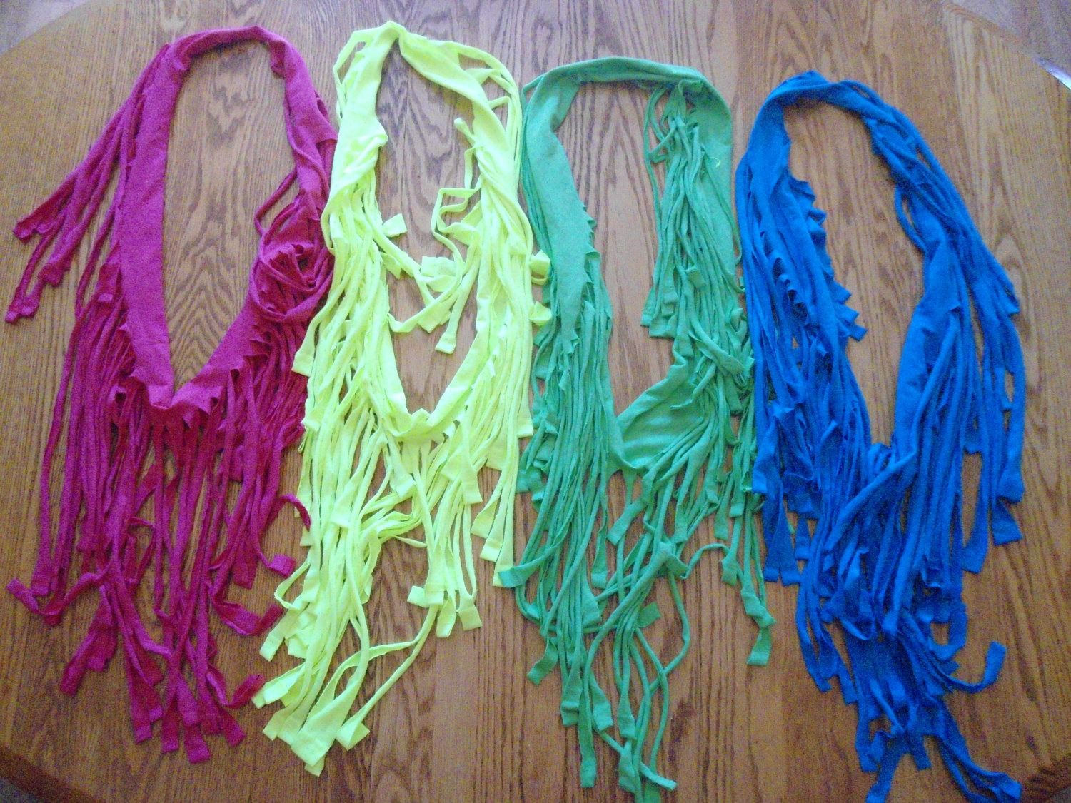 How to Make a Scarf From a Old Tshirt 6 Steps Instructables