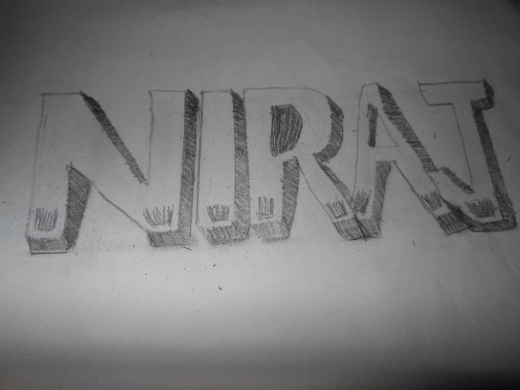 How To Drawing 3d Your Names 5 Steps Instructables How To Drawing 3d Your Names 5 Steps Instructables