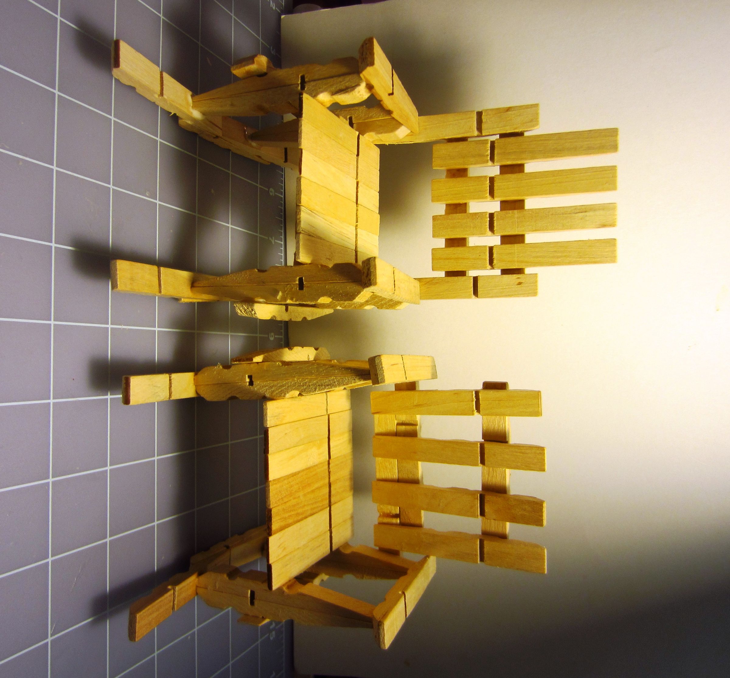 Clothespin Rocking Chair So Easy to Make Instructables