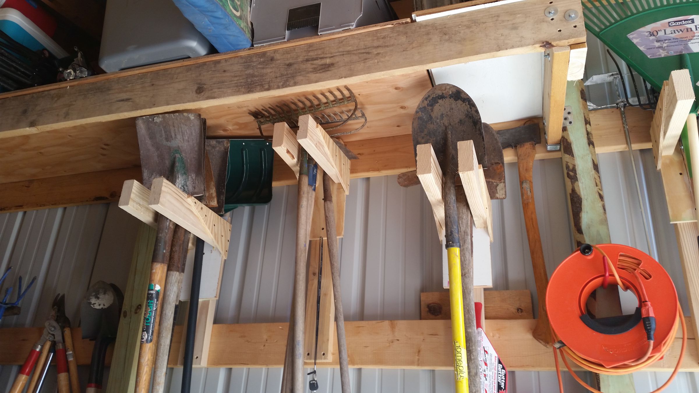 Long Handle Tool Storage Rack 3 Steps (with Pictures) Instructables