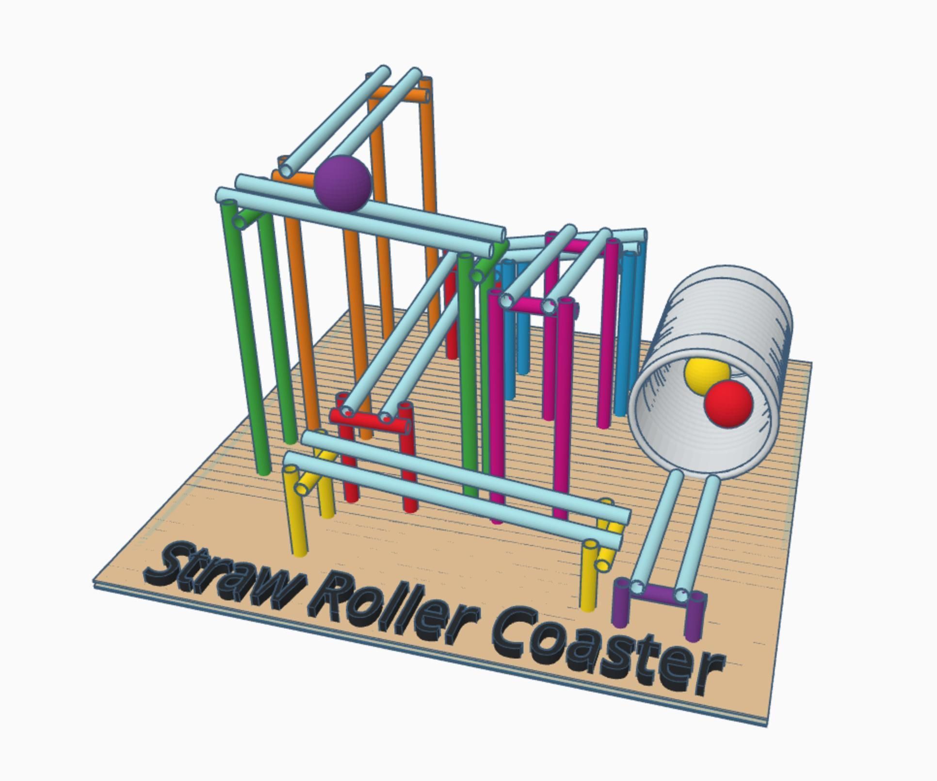 Design a Straw Roller Coaster Using Tinkercad