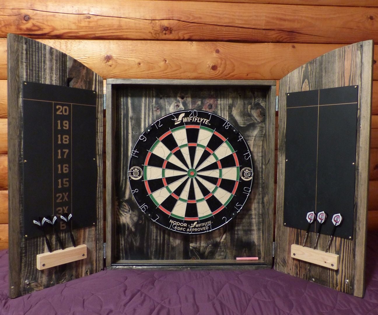 how to make a dart board quieter