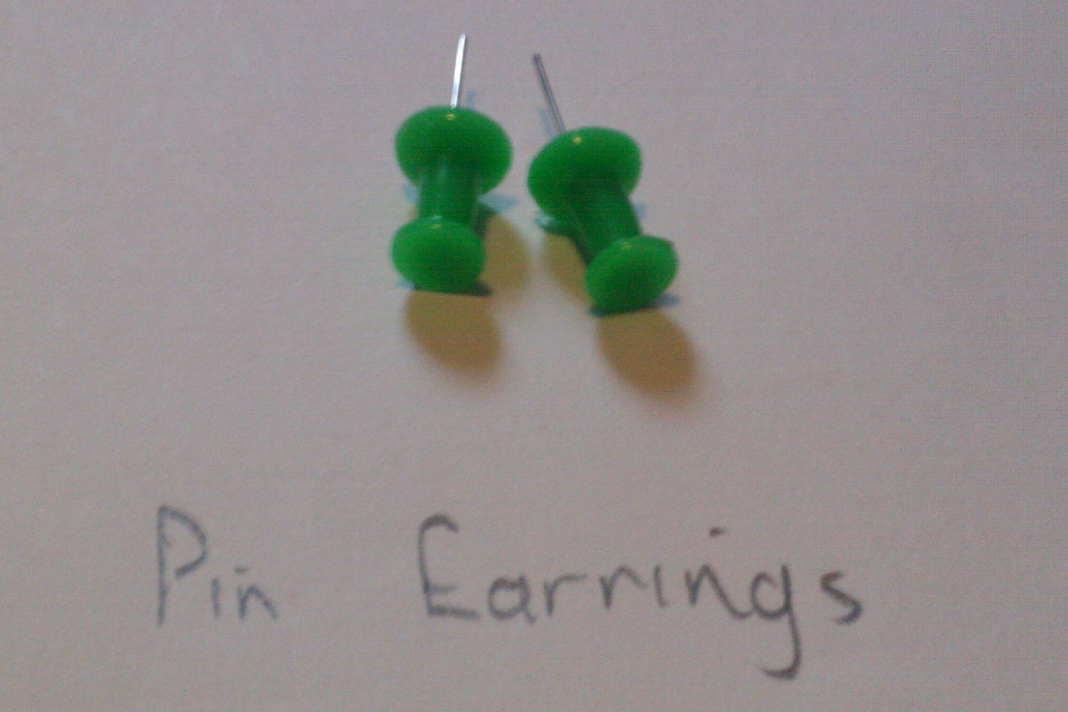 Pin Earrings 4 Steps Instructables