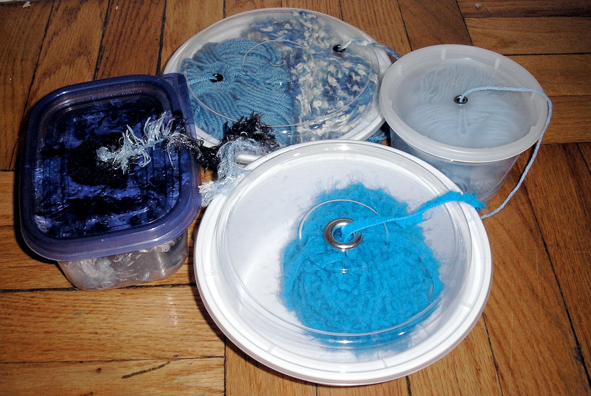 Recycled Container Portable Yarn Holders Sewuseful 6 Steps