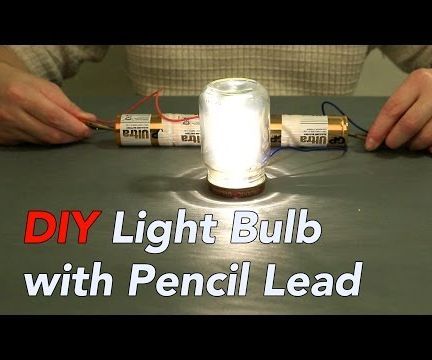 Step-by-step guide for interesting light bulb experiment using pencil lead DIY Project DIY project